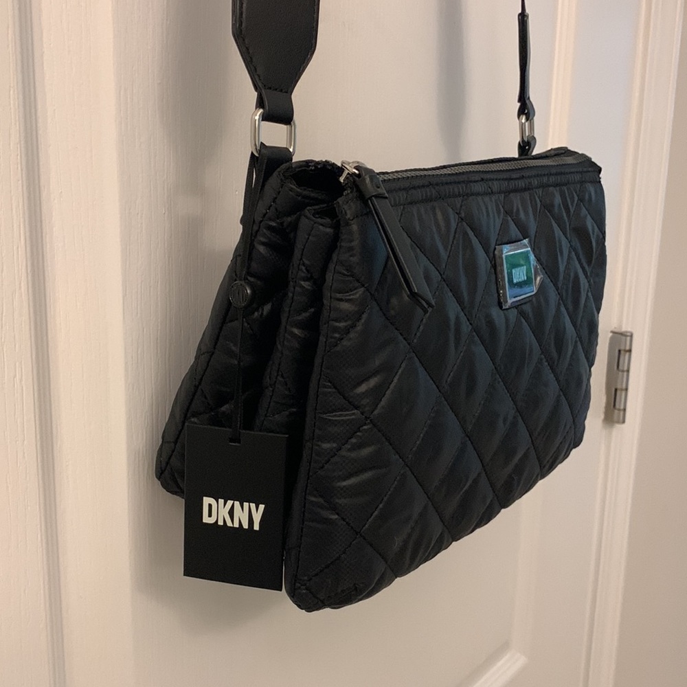 DKNY Puffy Quilt Nylon Crossbody - Picture 8 of 17